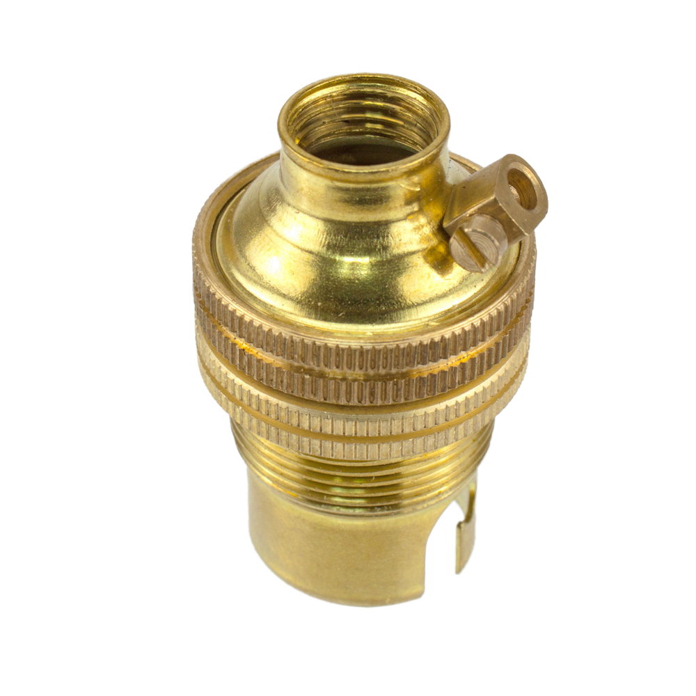 SBC Brass Lampholder with 10mm Base Fixing