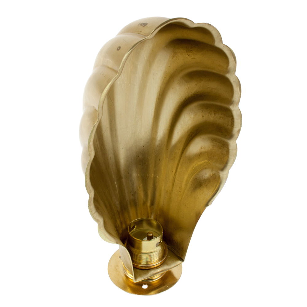 Raw Brass Clam Shell Shade 28mm Entry 3545705