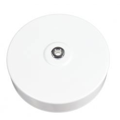 White Ceiling Ceiling Rose with 10mm Holes and Fixing Plate 6602448