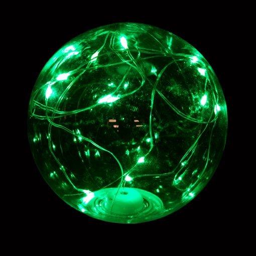 ES | E27 Plastic G95 Globe LED Light - Green 7270276
