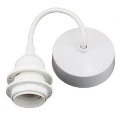 ES White Pendant Drop And Shade Rings 7311639