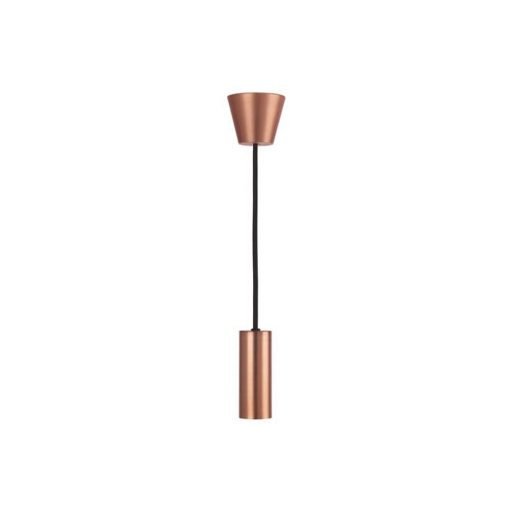 ES | E27 | Edison Screw Brushed Copper Pendant Light Fitting 5088866
