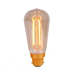 4W Led Vintage Squirrel Cage Amber BC [01461]