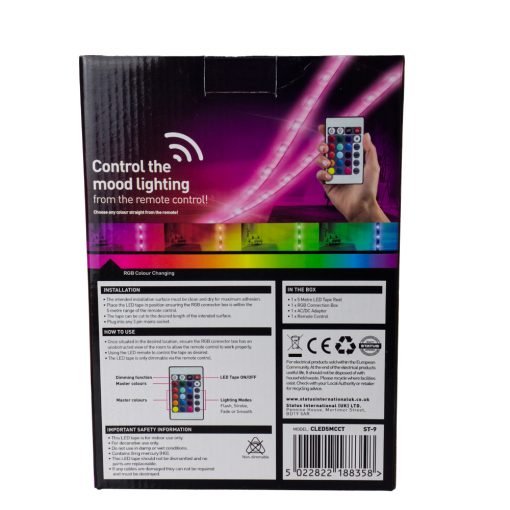 Status Remote Controlled 5 Metre RGB LED Strip Light 7097108