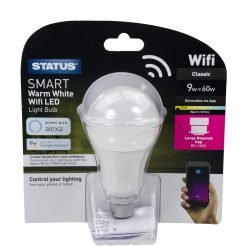 Status Smart Alexa Google Assistant Dimmable 9w Warm White BC LED Lamp 6123285