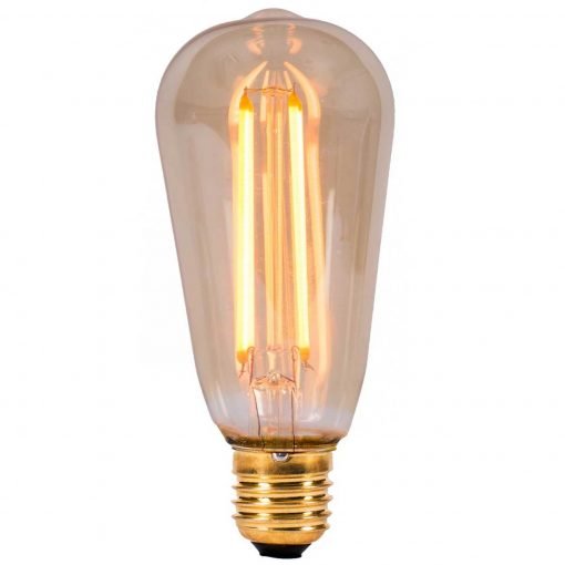 4W LED Vintage Squirrel Cage Amber E27 [01462]