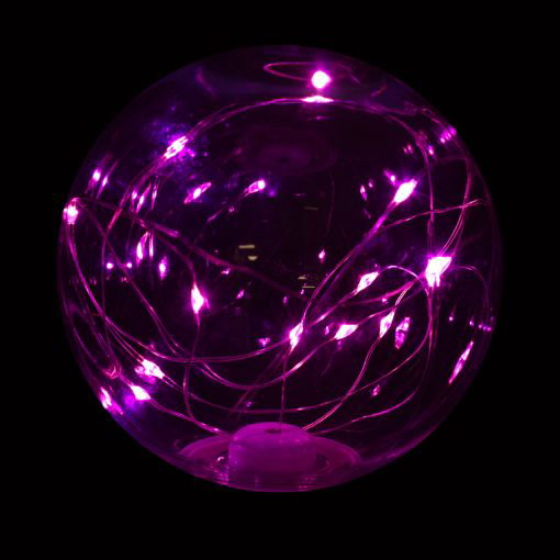 ES | E27 Plastic G95 Globe LED Light - Pink 7270274