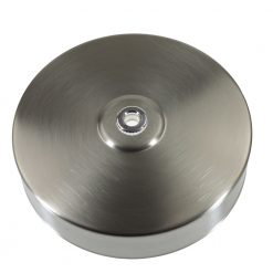 Satin Nickel Ceiling Rose with 10mm Holes and Fixing Plate 6602454