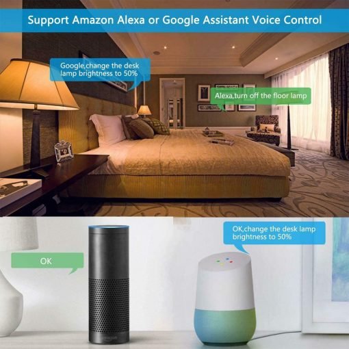 Status Smart Alexa Google Assistant Dimmable 9w RGB BC LED Lamp 5991431