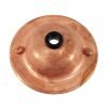 Antique Copper Ceiling Plate With 10mm Hole & Screws 5040826
