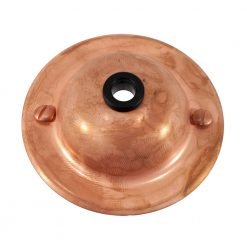 Antique Copper Ceiling Plate With 10mm Hole & Screws 5040826