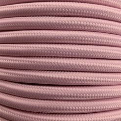 Pastel Pink 3 Core Round Fabric Cable 6411769