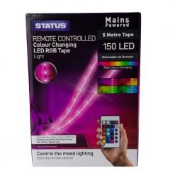 Status Remote Controlled 5 Metre RGB LED Strip Light 7097108