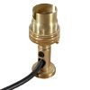 Satin Gold Side Entry Cord Grip For Side Wiring of a Lampholder 5417377